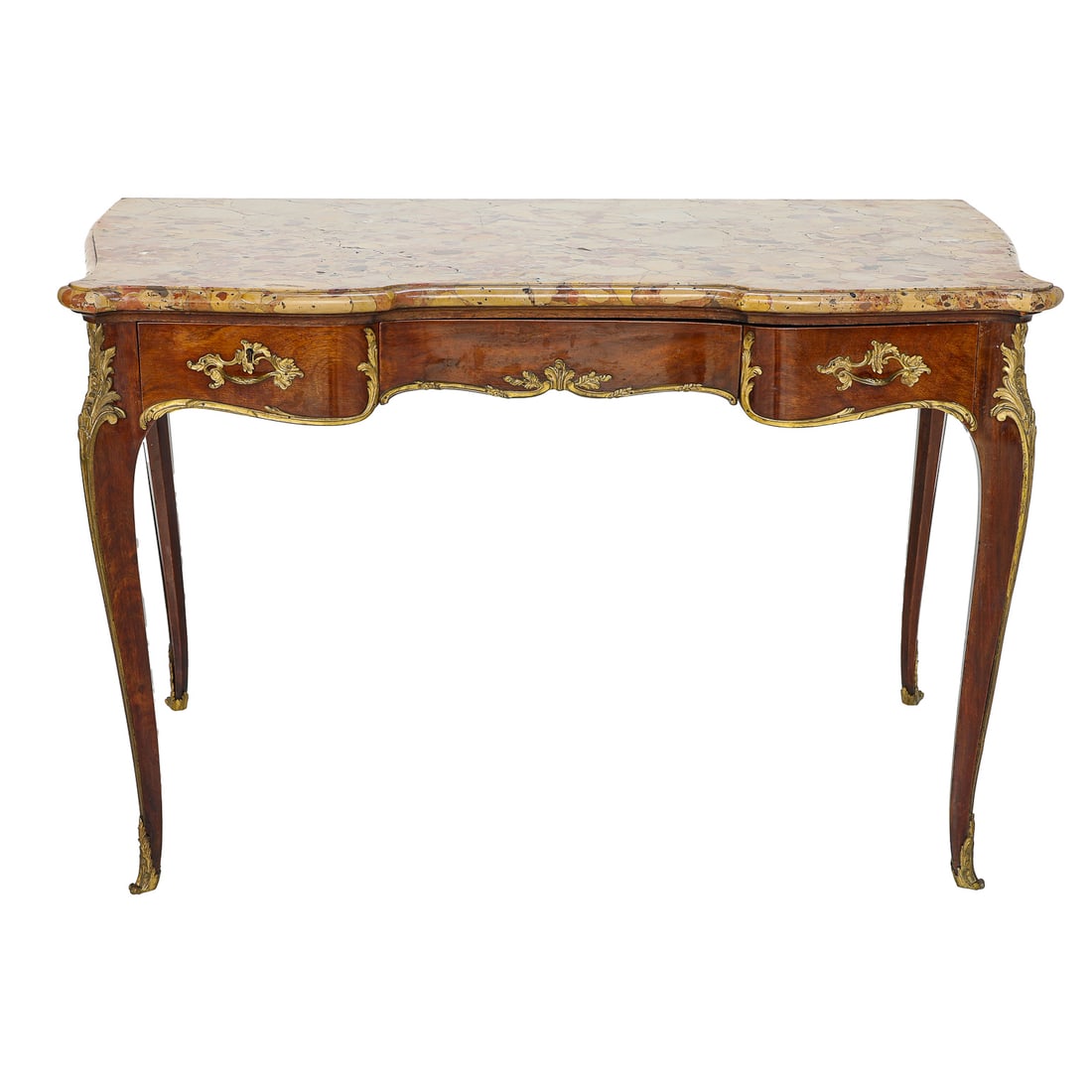 19th C. Paul Sormani, 107 Charlot, Paris Louis XV Style Marble Top Bronze Mounted Dressing Table (1 of 10)