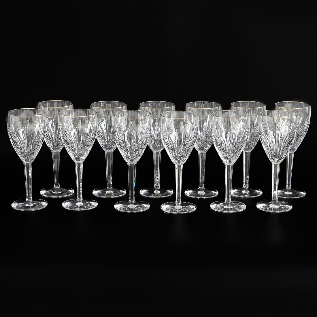 Set of Waterford Crystal Water Goblets, Twelve Total (1 of 4)