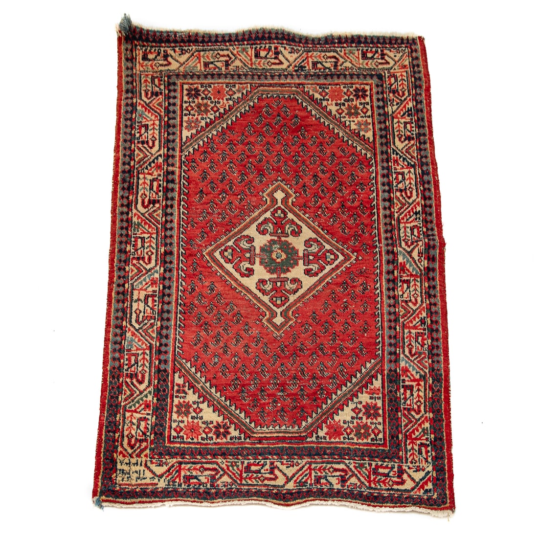 3'6" X 5' Signed Persian Mahal Oriental Rug