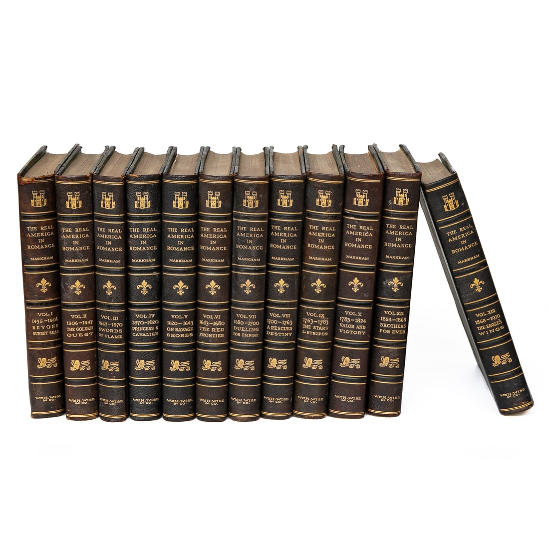 Group of Leather Bound Books, Twelve Total (1 of 6)