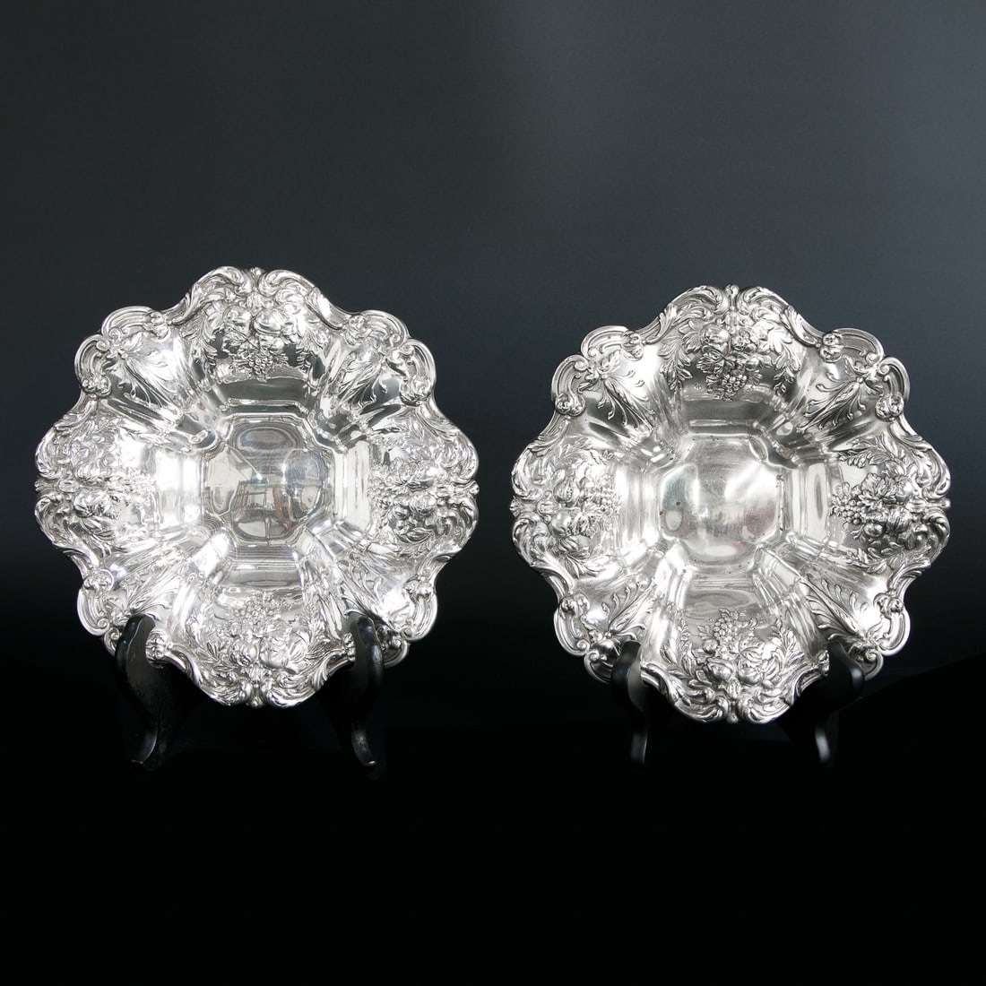 Reed and Barton Sterling Silver Candy Dishes, Pair (1 of 6)