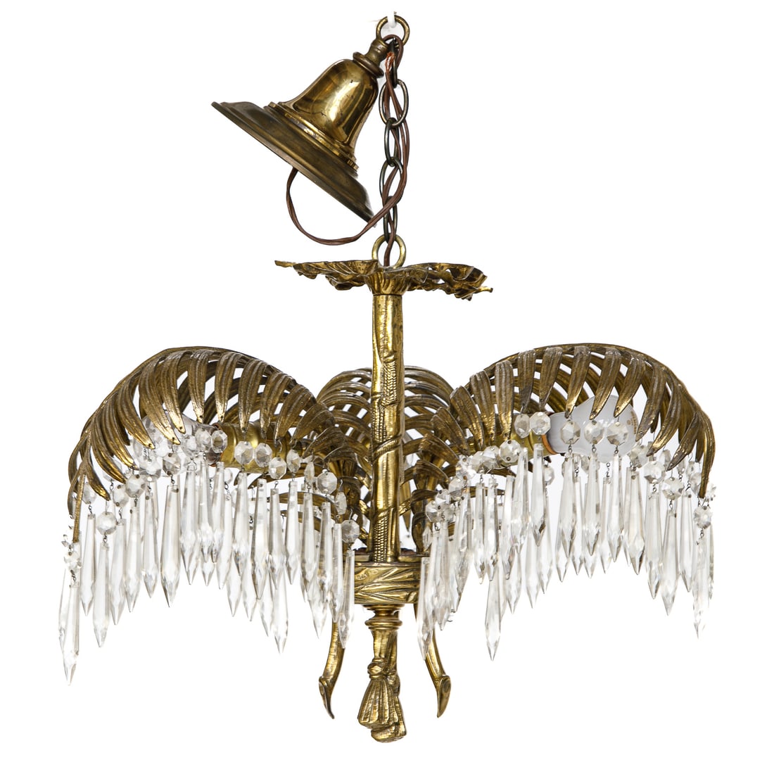 Vintage French Three Light Chandelier (1 of 4)