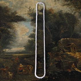 20 Inch 18K White Gold Natural Diamond Necklace