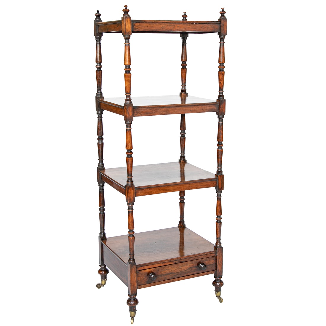 Late 19th C. Jordan and Cook Ltd. Victorian Style Rosewood and Mahogany What Not Stand (1 of 8)