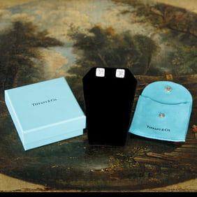 Tiffany & Company Platinum Diamond Earrings