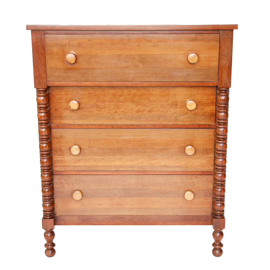 Davis Cabinet Company, Nashville, Tennessee, Collector's Cherry Empire Style Chest of Drawers (1 of 7)