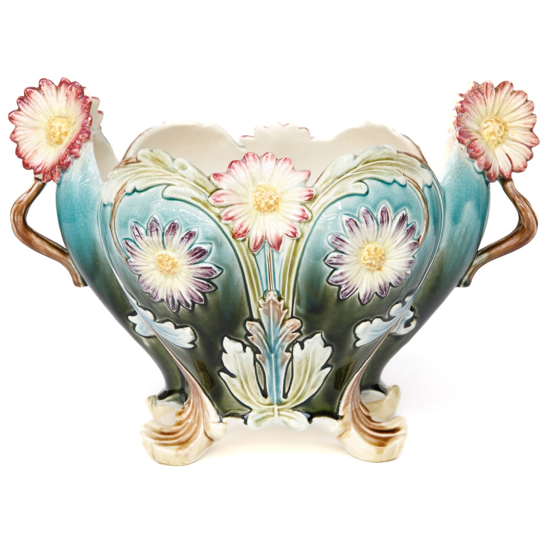 Vintage Porcelain Multi Color Floral Centerpiece (1 of 7)