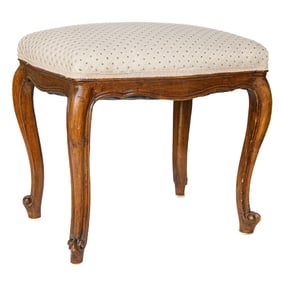 Louis XV Style Walnut Bench