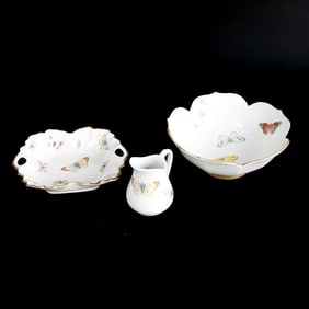 Group of French Limoges Porcelain Pieces, Three Total