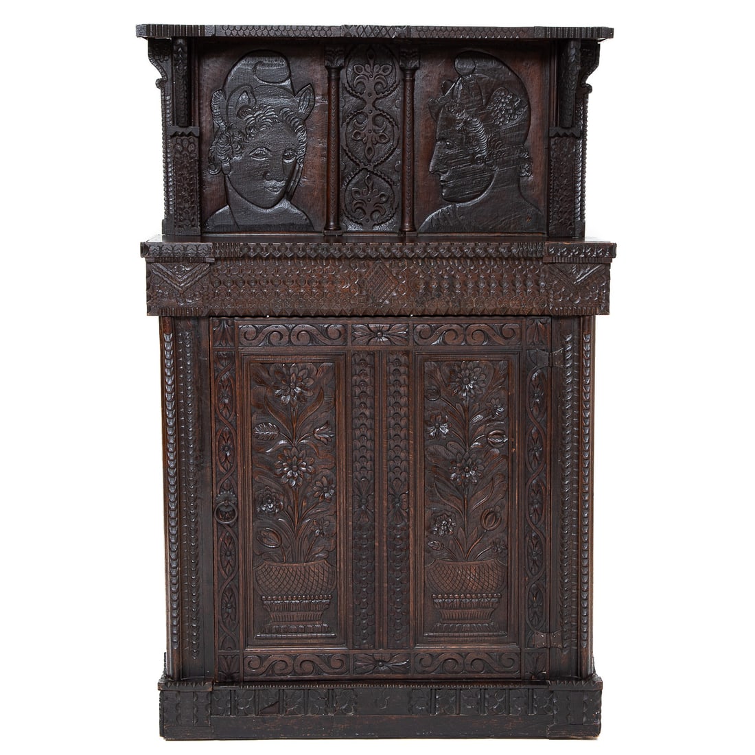 19th C. Spanish Style Walnut Cabinet (1 of 9)