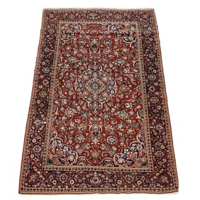 4'2" X 7'2" Kashan Rug