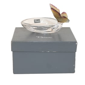 Vintage Daum France Coupelle Nature Papillon (Butterfly Nature Bowl)