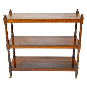 Late 18th/Early 19th C. William IV Style Rosewood Three Tier Buffet Trolley/What Not