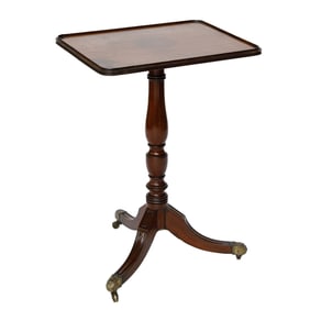 Late 19th C. English Mahogany George II Style Side Table