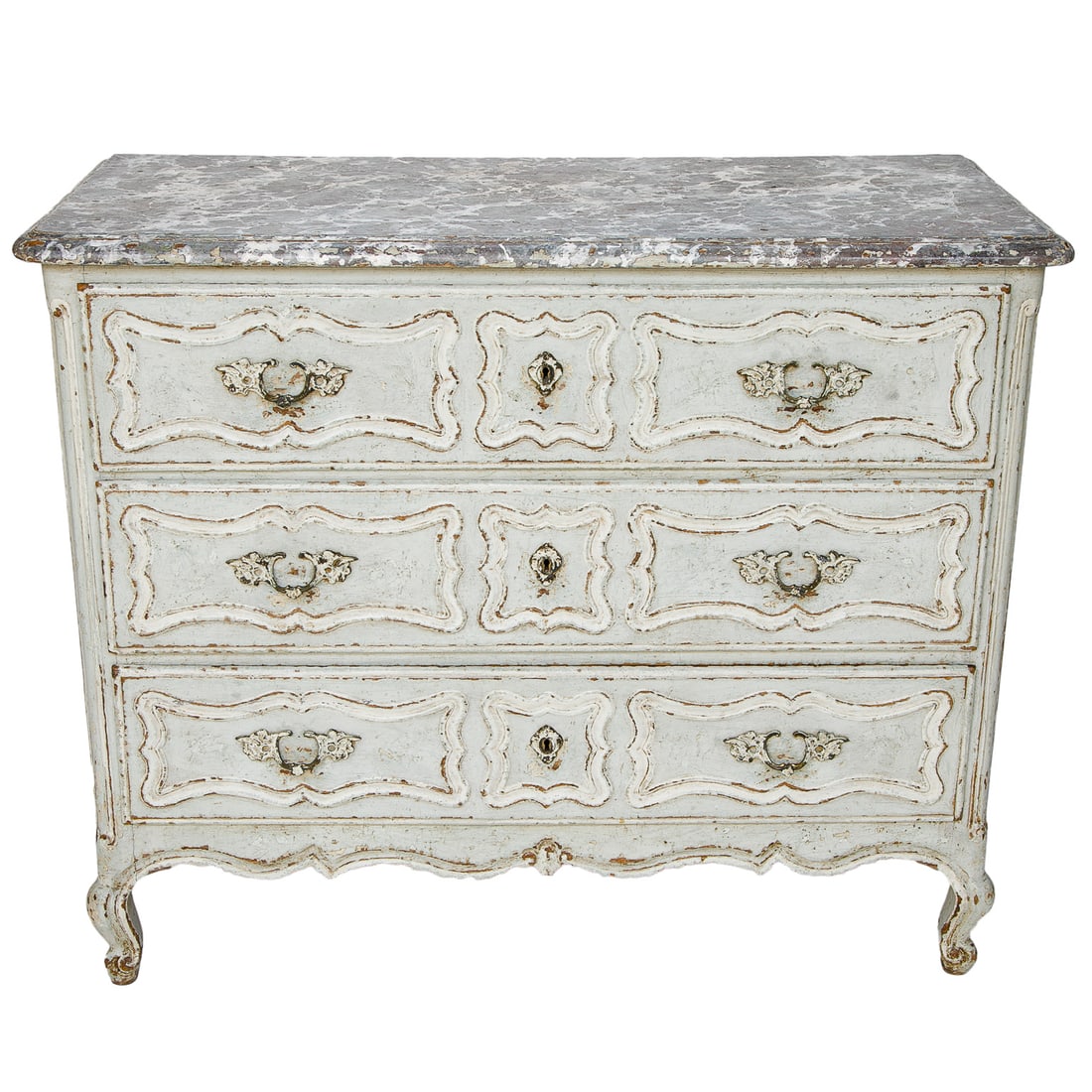 Louis XV Style French Painted Commode (1 of 9)