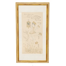 Edna Hibel (1917-2014) Special Viennese Edition Lithograph Accented in Gold