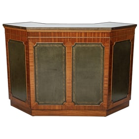 English Mahogany Custom Made Shaped Bar