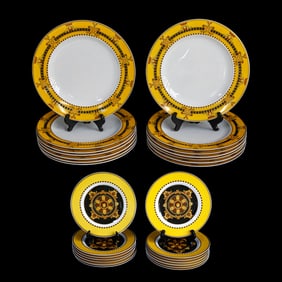 Rosenthal for Versace German Porcelain Plates, Twenty-Eight (28) Total