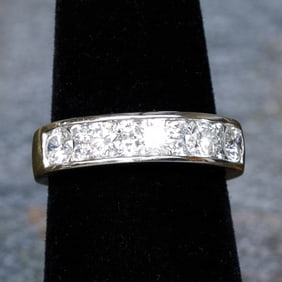 Tiffany & Company Platinum Diamond Ring, Size 6.25