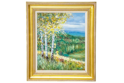 Contemporary Landscape Scene, Oil on Canvas