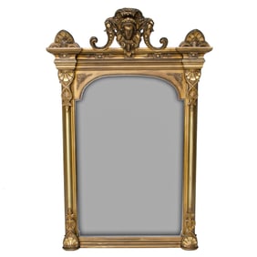 Antique American Renaissance Style Gold Leaf Wall Mirror