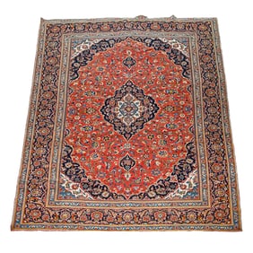 9'3" X 12'3" Kashan Rug