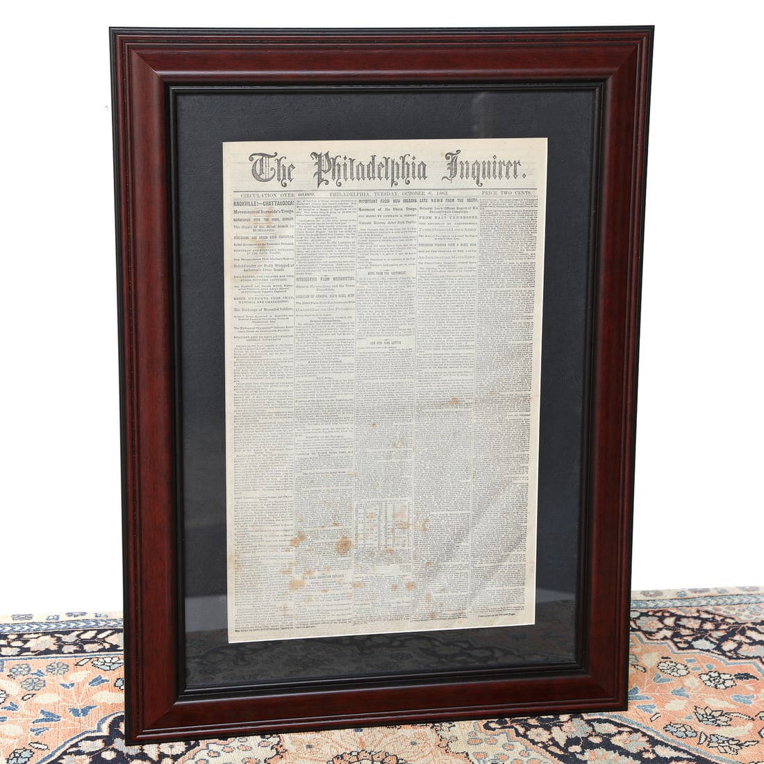 Historical Philadelphia Inquirer Editorial Print