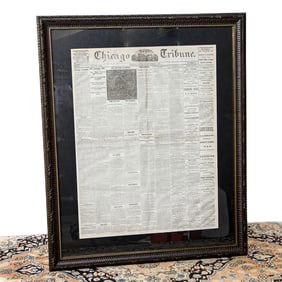 Historical Chicago Tribune Editorial Print, Volume XVII, Number 70, Saturday, September 19, 1863