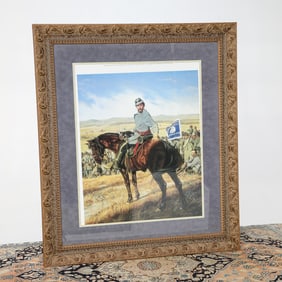 David Wright Limited Edition Historical Print Depicting Major General Patrick Ronayne Cleburne