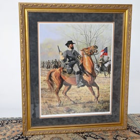 David Wright Limited Edition Historical Print Depicting Forrest at Shiloh