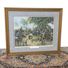 Don Troiani Limited Edition Historical Print Depicting Hampton's Duel