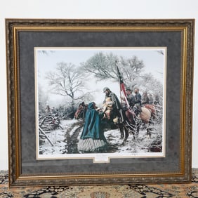 John Paul Strain Limited Edition Historical Print Depicting Christmas Blessing