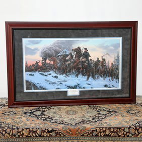 John Paul Strain Limited Edition Historical Print Depicting Raid on the L & N