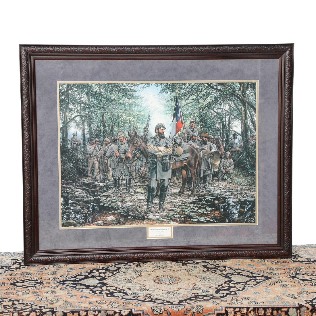 John Paul Strain Limited Edition Historical Print Depicting The Road to Front Royal (1 of 6)