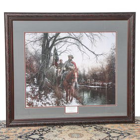 John Paul Strain Limited Edition Historical Print Depicting To Fairfax For Christmas