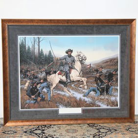 John Paul Strain Limited Edition Historical Print Depicting Knight of the Valley