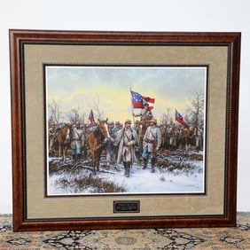 John Paul Strain Limited Edition Historical Print Depicting Crossing the Line