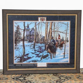 John Paul Strain Limited Edition Historical Print Depicting The Christmas Carol