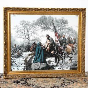 John Paul Strain Limited Edition Giclee Historical Print Depicting Christmas Blessing