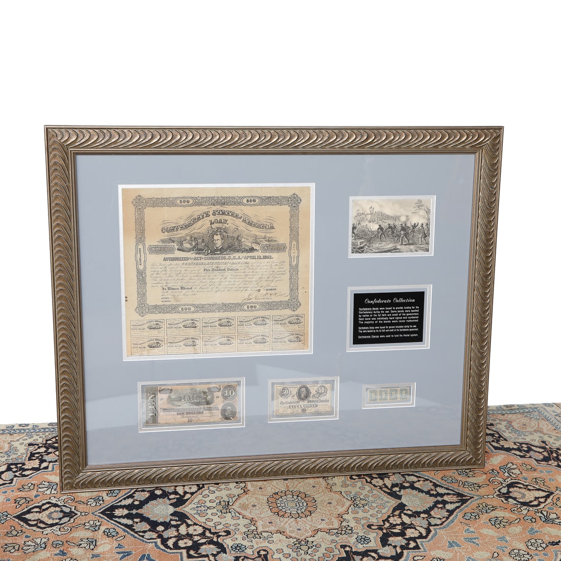 Confederate Collection, Includes Confederate Bonds, Confederate Notes, and Confederate Stamps (1 of 3)