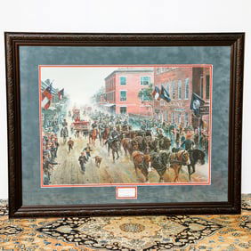 Mort Kunstler Limited Edition Historical Print Depicting Iron Horses, Men of Steel