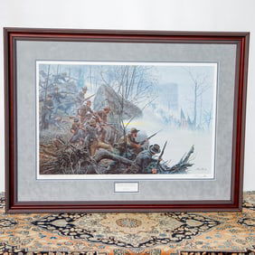 Mort Kunstler Limited Edition Historical Print Depicting The Battle Above the Clouds