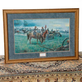 Mort Kunstler Limited Edition Historical Print Depicting Forming the Line, Alexander and Longstreet