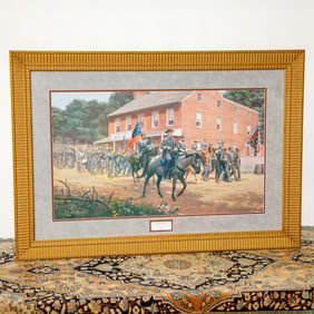 Mort Kunslter Limited Edition Historical Print Depicting Distant Thunder