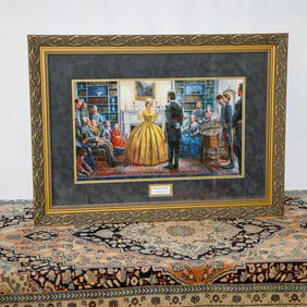 Mort Kunstler Limited Edition Historical Print Depicting Blessing of the Sword