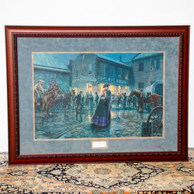 Mort Kunslter Limited Edition Historical Print Depicting The Palace Bar
