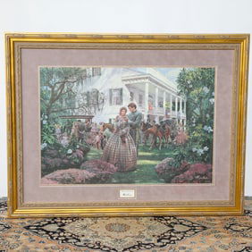 Mort Kunstler Limited Edition Historical Print Depicting Magnolia Morning