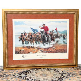 Dale Gallon Limited Edition Historical Print Depicting Beckoning Thunder