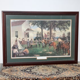 John White Limited Edition Historical Print Depicting Prelude to Chickamauga