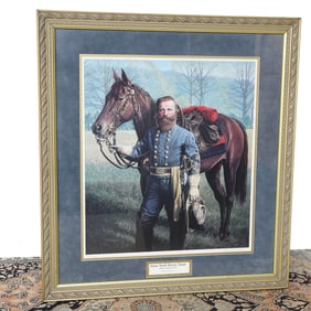 Michael Gnatek, Jr. Lilited Edition Historpica Print Depicting James Ewell Brown Stuart